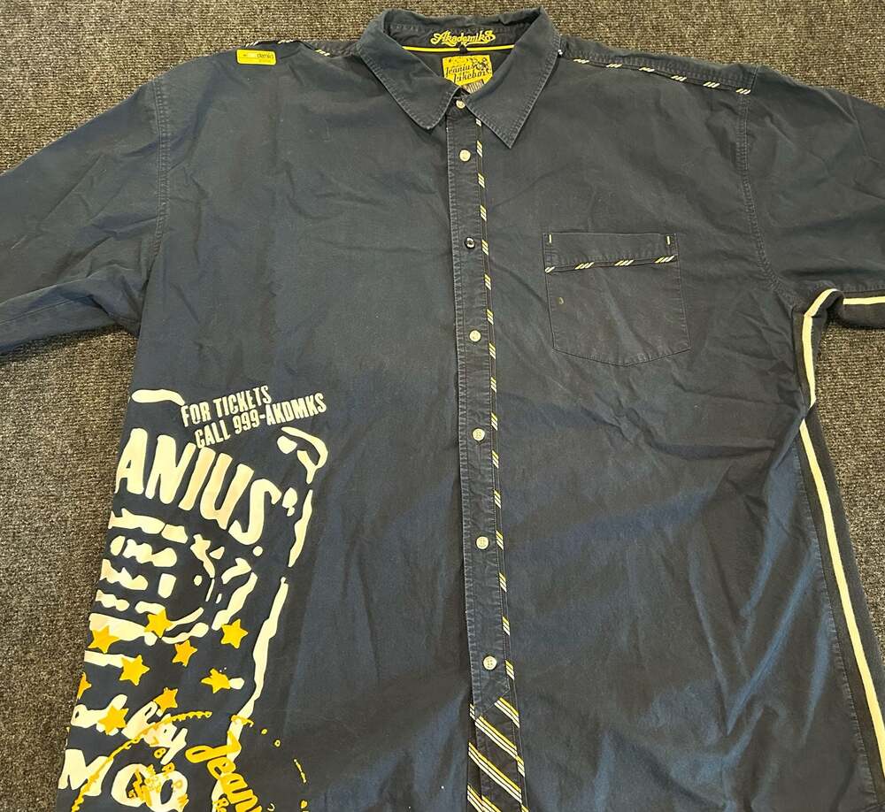 Akademiks Jeanius of the Jukebox Button-Down Shirt